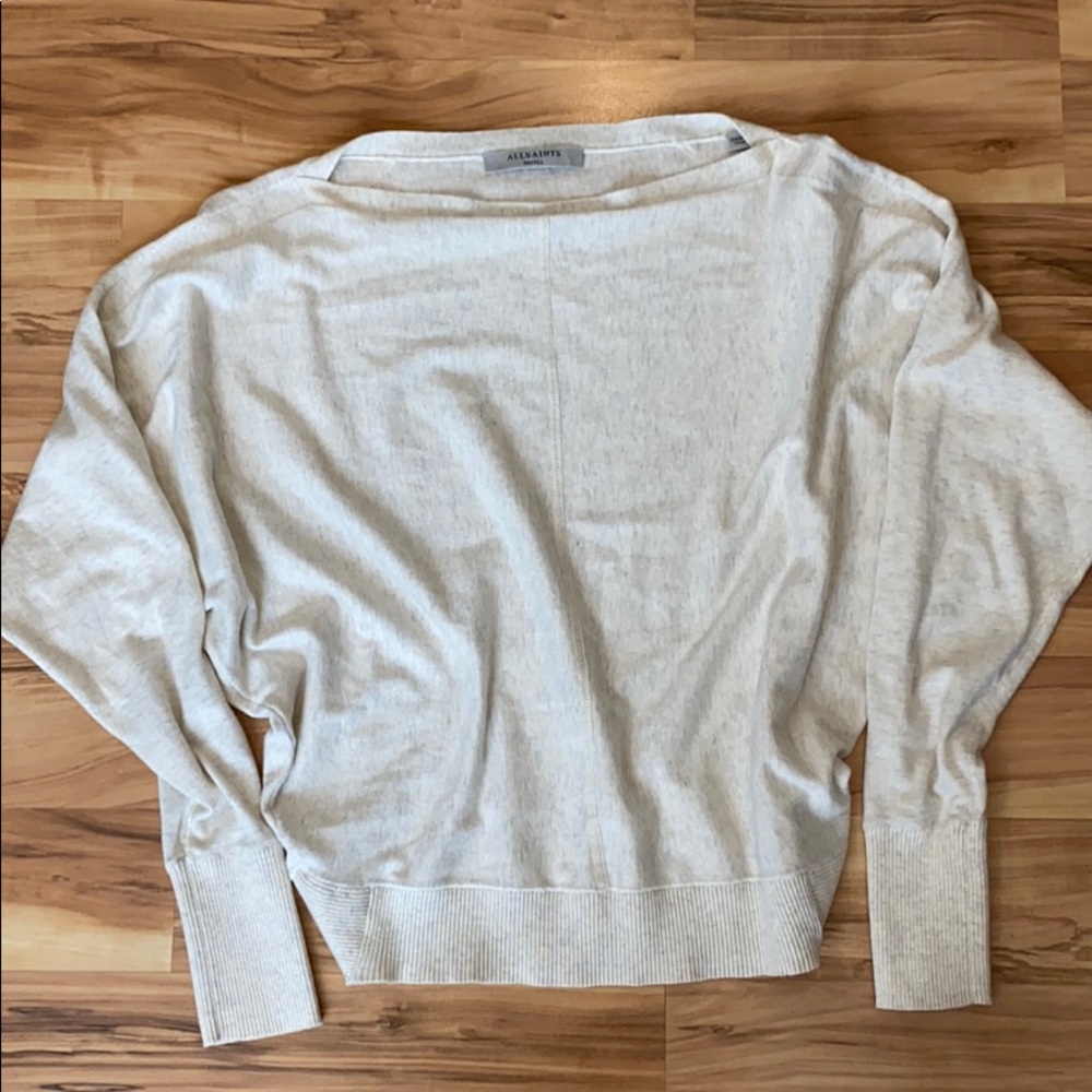 All Saints cream long sleeve